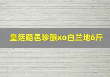 皇廷路邑珍酿xo白兰地6斤