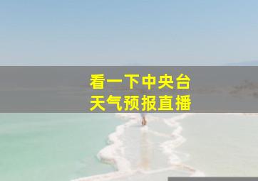 看一下中央台天气预报直播