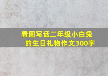 看图写话二年级小白兔的生日礼物作文300字