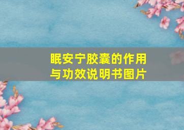 眠安宁胶囊的作用与功效说明书图片