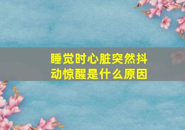 睡觉时心脏突然抖动惊醒是什么原因