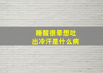 睡醒很晕想吐出冷汗是什么病