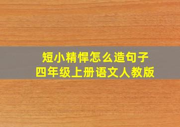 短小精悍怎么造句子四年级上册语文人教版