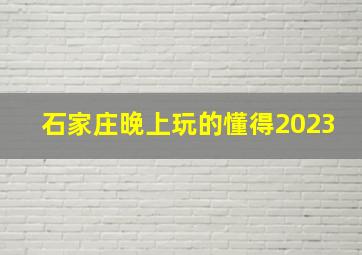 石家庄晚上玩的懂得2023