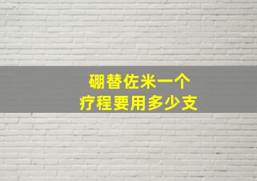 硼替佐米一个疗程要用多少支