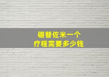 硼替佐米一个疗程需要多少钱