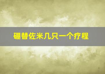 硼替佐米几只一个疗程