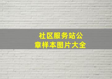 社区服务站公章样本图片大全