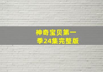 神奇宝贝第一季24集完整版