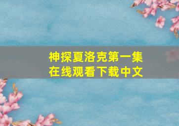 神探夏洛克第一集在线观看下载中文