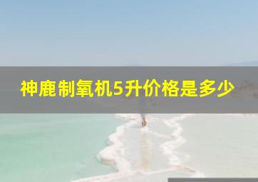 神鹿制氧机5升价格是多少