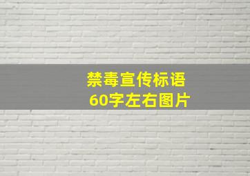 禁毒宣传标语60字左右图片