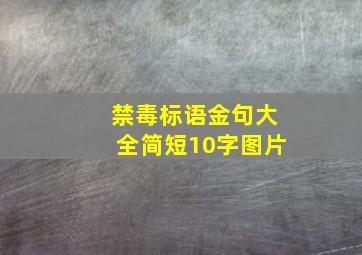 禁毒标语金句大全简短10字图片