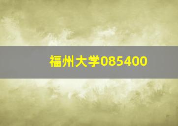 福州大学085400