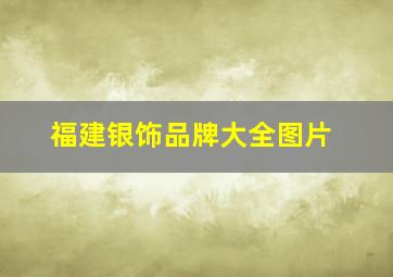 福建银饰品牌大全图片