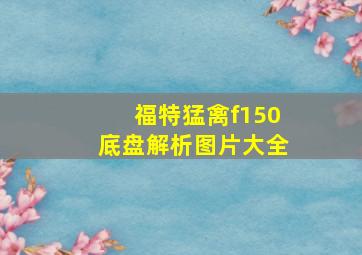 福特猛禽f150底盘解析图片大全