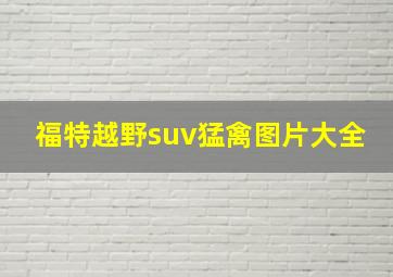 福特越野suv猛禽图片大全