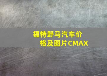 福特野马汽车价格及图片CMAX