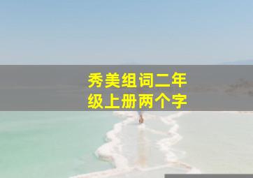 秀美组词二年级上册两个字