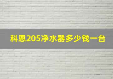 科恩205净水器多少钱一台