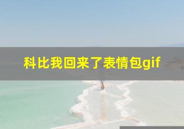 科比我回来了表情包gif