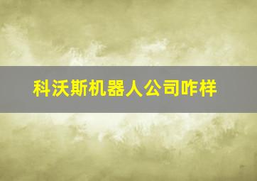 科沃斯机器人公司咋样