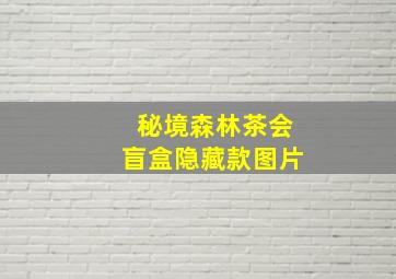 秘境森林茶会盲盒隐藏款图片