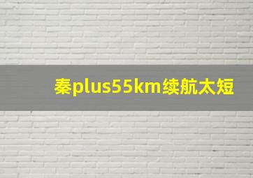 秦plus55km续航太短