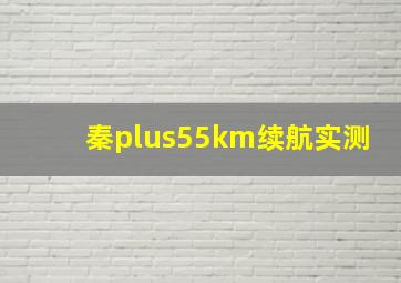 秦plus55km续航实测