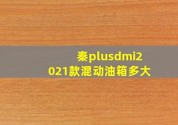 秦plusdmi2021款混动油箱多大