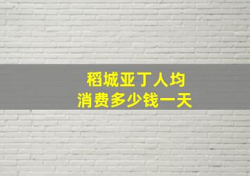 稻城亚丁人均消费多少钱一天