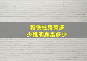 穆铁柱身高多少姚明身高多少