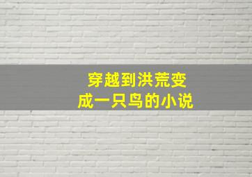 穿越到洪荒变成一只鸟的小说