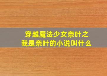 穿越魔法少女奈叶之我是奈叶的小说叫什么