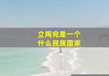 立陶宛是一个什么民族国家