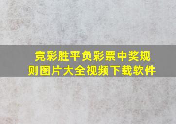 竞彩胜平负彩票中奖规则图片大全视频下载软件