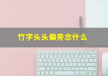 竹字头头偏旁念什么