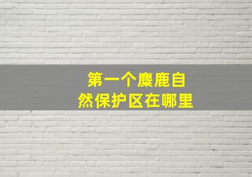 第一个麋鹿自然保护区在哪里