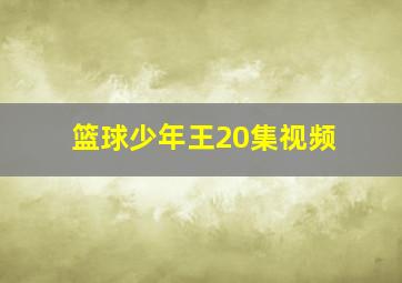 篮球少年王20集视频