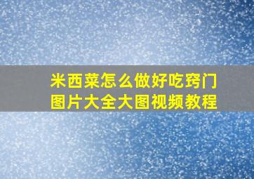 米西菜怎么做好吃窍门图片大全大图视频教程