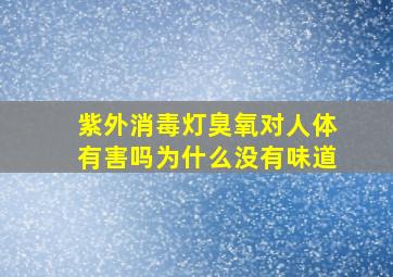 紫外消毒灯臭氧对人体有害吗为什么没有味道