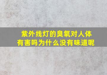 紫外线灯的臭氧对人体有害吗为什么没有味道呢