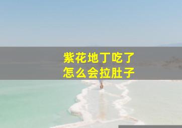 紫花地丁吃了怎么会拉肚子