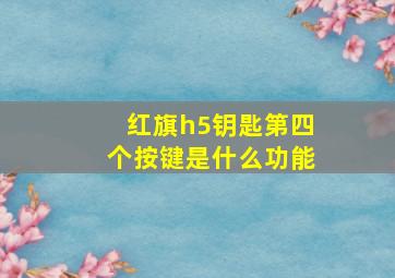 红旗h5钥匙第四个按键是什么功能