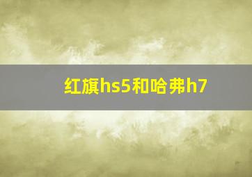 红旗hs5和哈弗h7