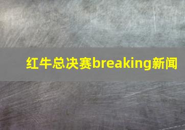 红牛总决赛breaking新闻