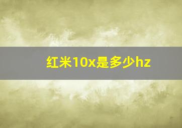 红米10x是多少hz