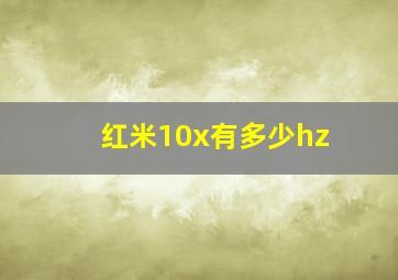 红米10x有多少hz