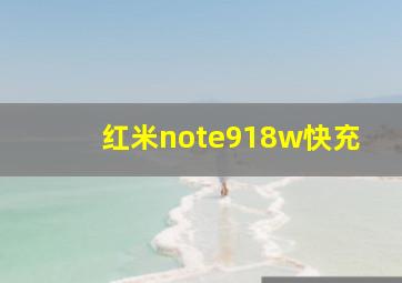 红米note918w快充