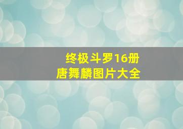 终极斗罗16册唐舞麟图片大全